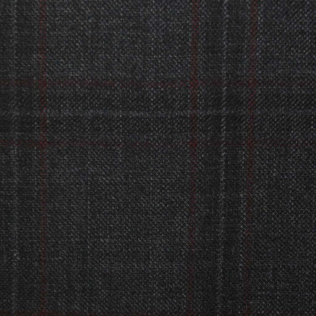D579/1 Vercelli CX - Vải Suit 95% Wool - Xám Caro